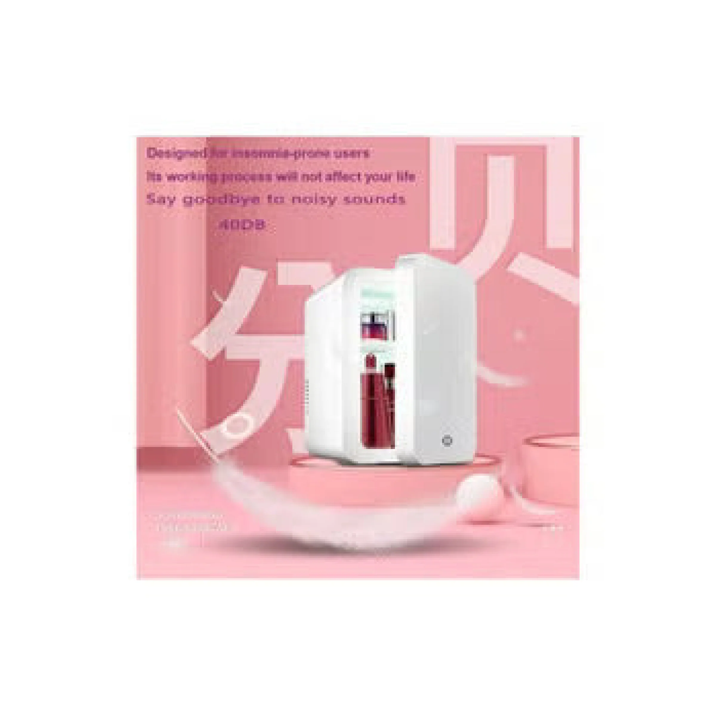 Mini Makeup Beauty Fridge With Mirror - Image 6